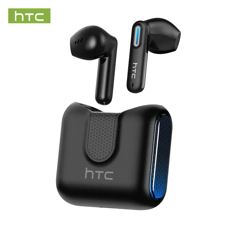 HTC NE49 TWS Wireless Earbuds - Bluetooth 6.0 Gaming Headsets, High Fidelity, IPX5 Waterproof Headphones, Built-in Microphone, Gaming Stuff, Headphones Bluetooth, Mens Gifts, Birthday Gifts for Him, Ideal for Sports